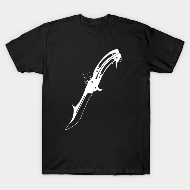 Butterfly Knife CSGO Gaming T-Shirt by turbopower